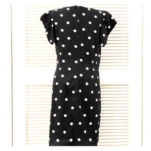 Banana republic Navy Blue Polka dot Dress